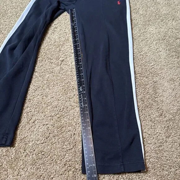 Polo Ralph Lauren Interlock Track Pant Mens Medium Black Pony Sweatpants Lounge - Picture 10 of 16